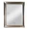 Head West 35" x 29" Oil Rubbed Antique Brushed Nickel Framed Wall Mirror